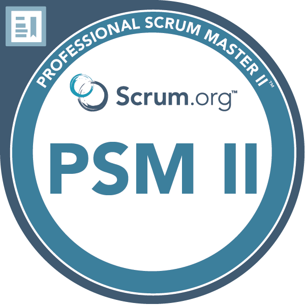 Professional Scrum Master II badge
